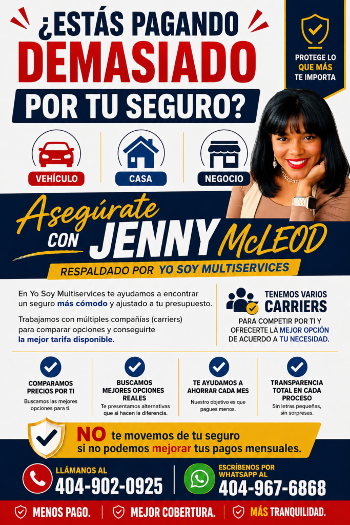 Asegurate Con Jenny Mcleod.